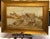 c1900 Florentine Gilt Wood Framed Intricate Needlepoint-Pastoral Village 17x12 This listing is for a strikingly attractive...