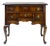 Vintage Hekman Queen Anne Style Walnut Burl Lowboy Dressing Table / Side Accent Chest For Sale