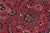 Art Nouveau Boho Chic Vintage Retro Kashan Red/Blue Wool Rug - 9'7'' X 12'9'' For Sale - Image 3 of 10