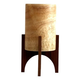 Comet No. 0213 Hand-Carved Alabaster Table Lamp by Material Lights For Sale