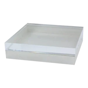 Lucite and Silver Plate Decorative Box, Italy 1970s