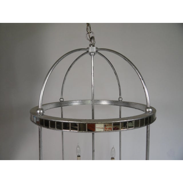 1980s Mirrored Birdcage Chandelier For Sale - Image 5 of 7