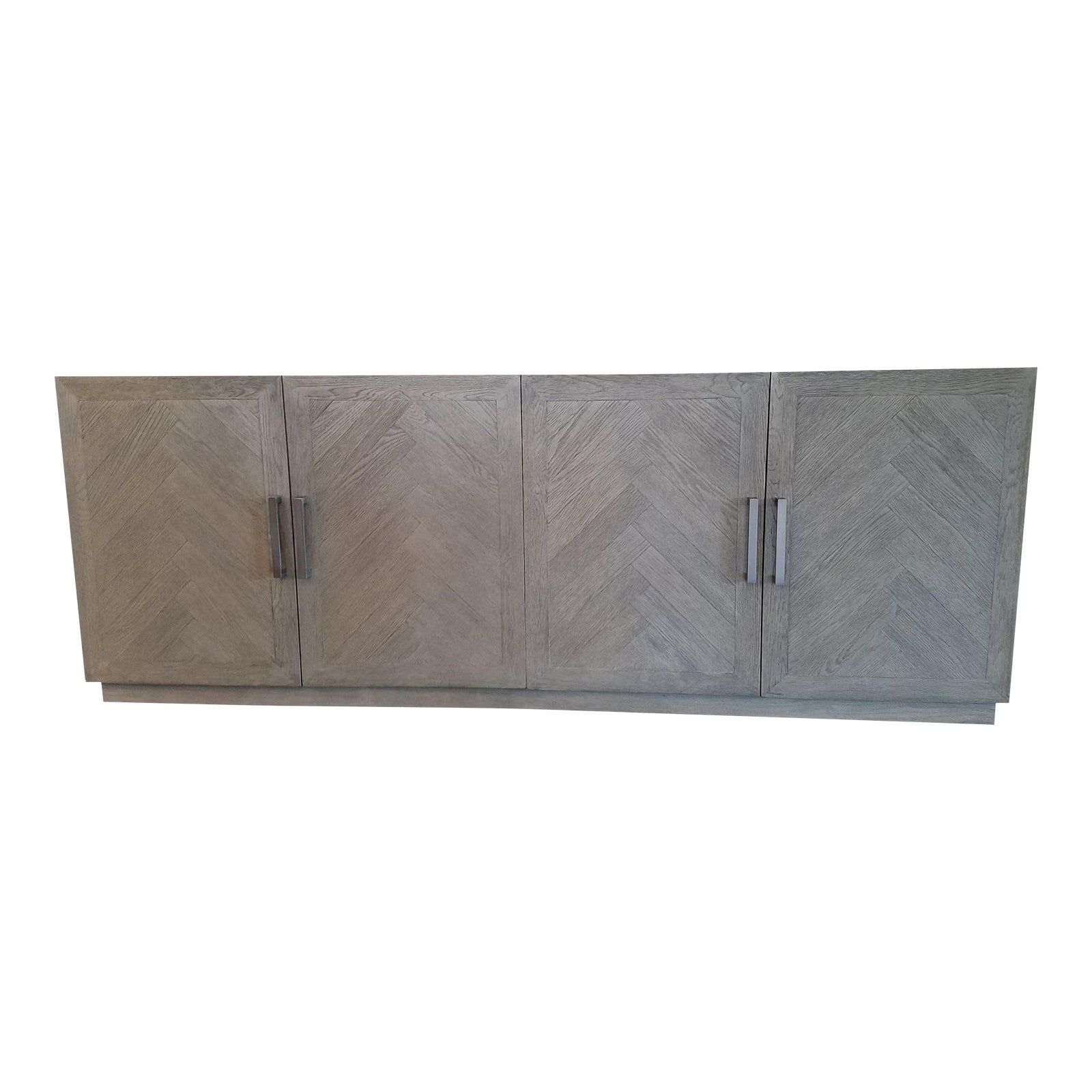 Restoration Hardware Herringbone 4Door Sideboard Chairish