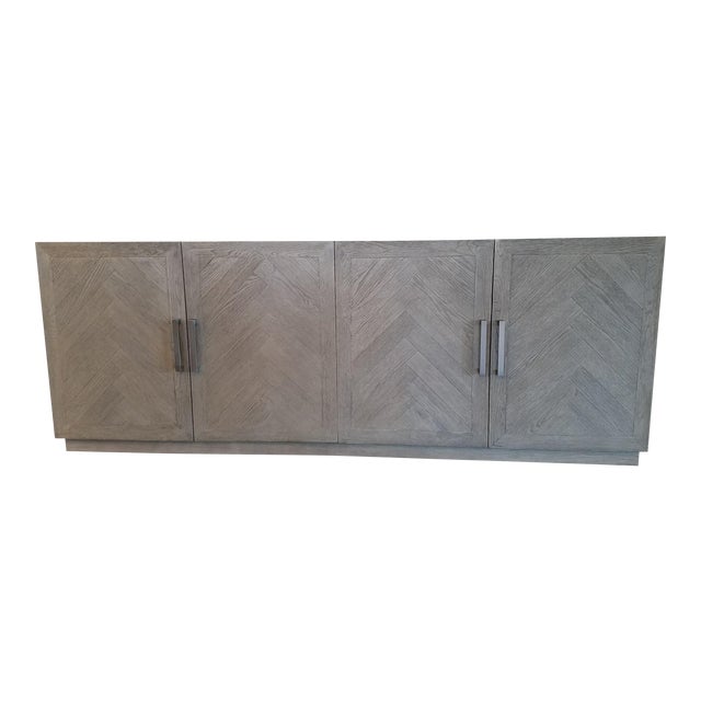 Restoration Hardware Herringbone 4Door Sideboard Chairish