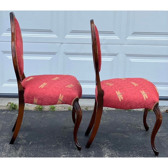 1930s Early 20'th C French Art Deco Accent Chairs a Pair For Sale - Image 5 of 12