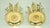 1980's Lycenta Sweden Gold Plated & Crystal Candle Holders, a Pair For Sale In Atlanta - Image 6 of 8