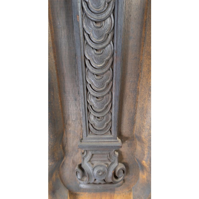19th Century Finely Carved Walnut Architectural Pilaster Element For Sale In New York - Image 6 of 12