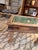 Vintage Indian Carved Teak Accent Table With Shadowbox Inset Brass Window Grate Glass Top For Sale - Image 4 of 6