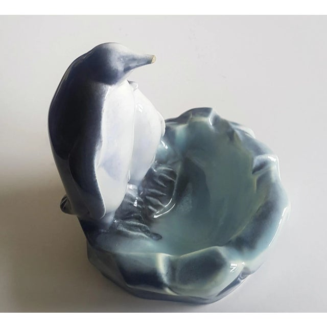 1950s Ceramic Bowl with Pinguins by Ditmar Urbach For Sale - Image 5 of 5