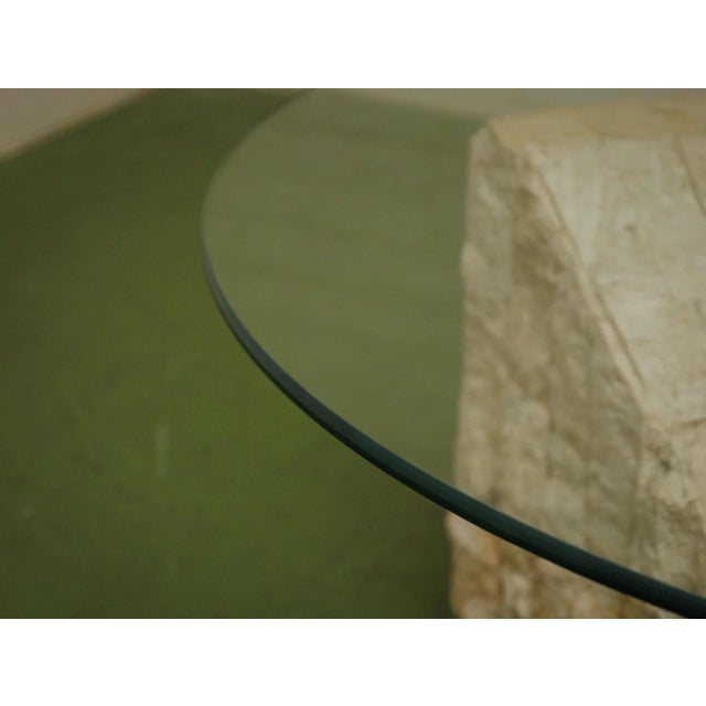 1980s Postmodern Tessellated Mactan Stone Coffee Table For Sale - Image 4 of 9