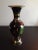 This is Handpainted & Enameled 8" Brass Vase. Procured at an auction