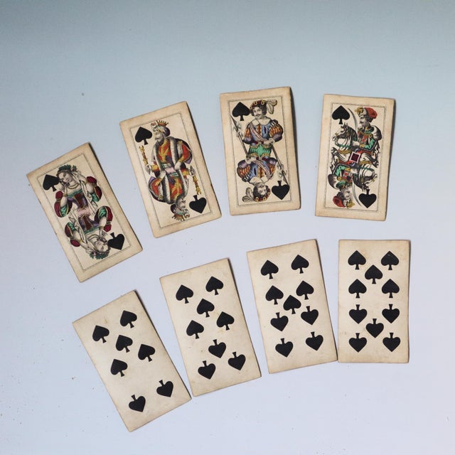 Antique Austrian C. Titze & Schinkay Tarock Playing Cards, Vienna, Circa 1880s For Sale - Image 9 of 17