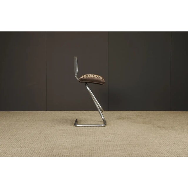 Pair of Lucite and Chrome Barstools by Luigi Bardini for Miniforms Italy, 1970s For Sale - Image 13 of 18