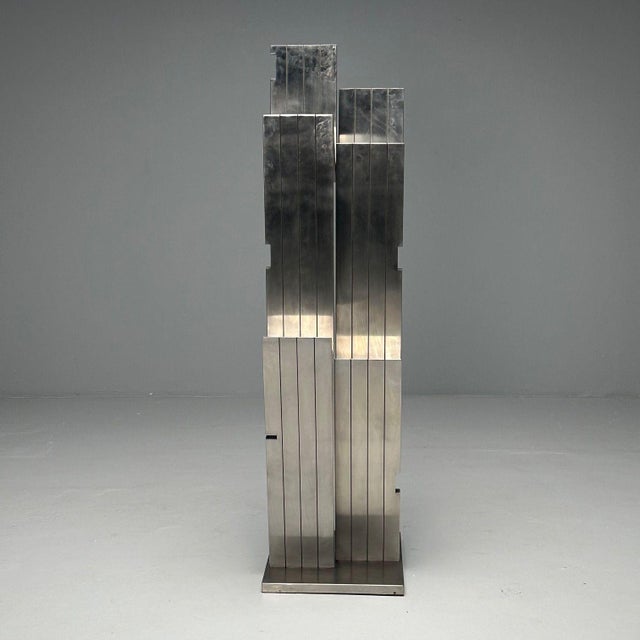 Metal Salvatore Messina, Italian Mid-Century Modern, Abstract Sculpture, Steel, 1970s For Sale - Image 7 of 12