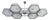 21st Century Italian Esagoni Chandelier by Fabio LTD For Sale