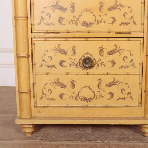 Faux Bamboo Nightstands, 1890s, Set of 2 For Sale - Image 5 of 12