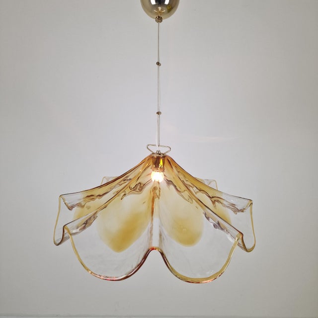 1980s Large Murano Glass Pendant Lamp from La Murrina, Italy, 1980s For Sale - Image 5 of 15