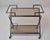 Mid-Century Italian Black Faux-Bamboo Bar Trolley For Sale - Image 4 of 12