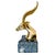 1970s 1970s Hollywood Regency Brass Gazelle / Antelope Head Bookends on Raw Edge Marble Bases - A Pair For Sale - Image 5 of 12