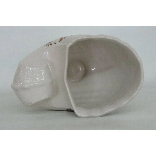 Staffordshire Fine Ceramics England Cornucopia Horn Vase For Sale - Image 9 of 11