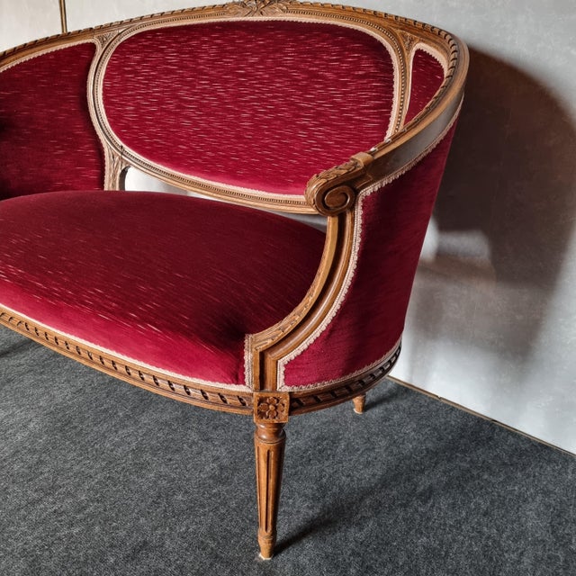 Set of Basket Bench and Armchairs, 1950s, Set of 3 For Sale - Image 6 of 18