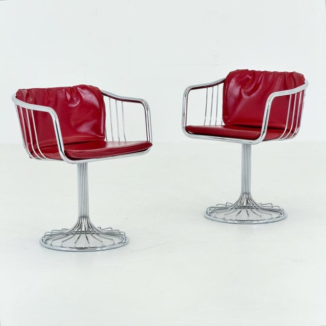 Late 20th Century Mid-Century Cantilever Armchair by Gastone Rinaldi for Rima, Italy, 1970s For Sale - Image 5 of 18