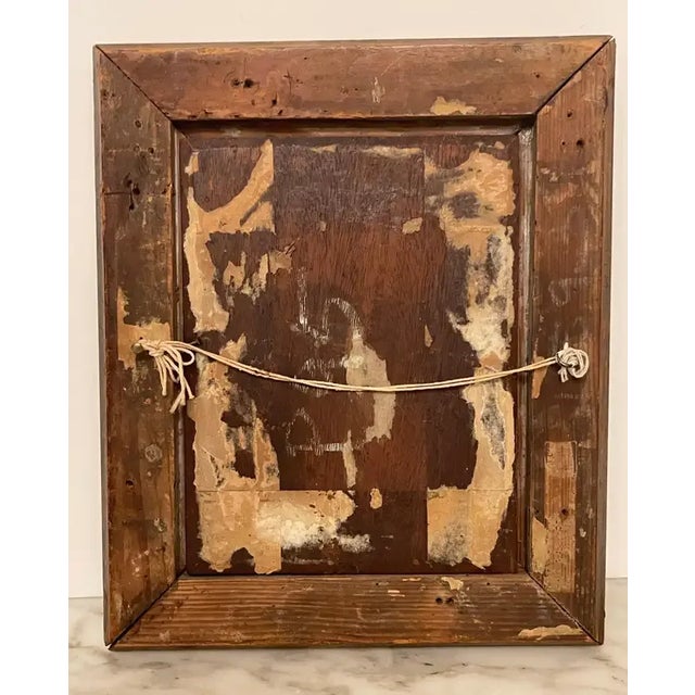 Brown 19th Century French Painting 'Backyard Fight', Unsigned For Sale - Image 8 of 11