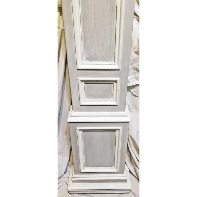 Chapman Manufacturing Company Gustavian French Style St. Nick Tall Case Grandfather Clock by Chapman For Sale - Image 4 of 10