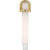 Arena 20" Sconce in Hand-Rubbed Antique Brass with White Ribbed Glass Designer: Windsor Smith Finish: Hand-Rubbed Antique...
