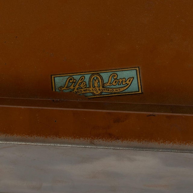 Metal 1930s Brushed Metal One Drawer Stand For Sale - Image 7 of 7