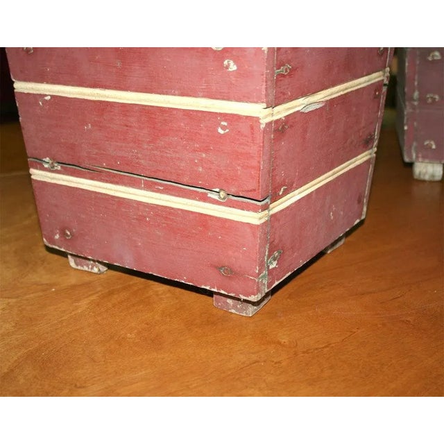 Square Wooden French Jardinières - Set of 4 For Sale - Image 4 of 11