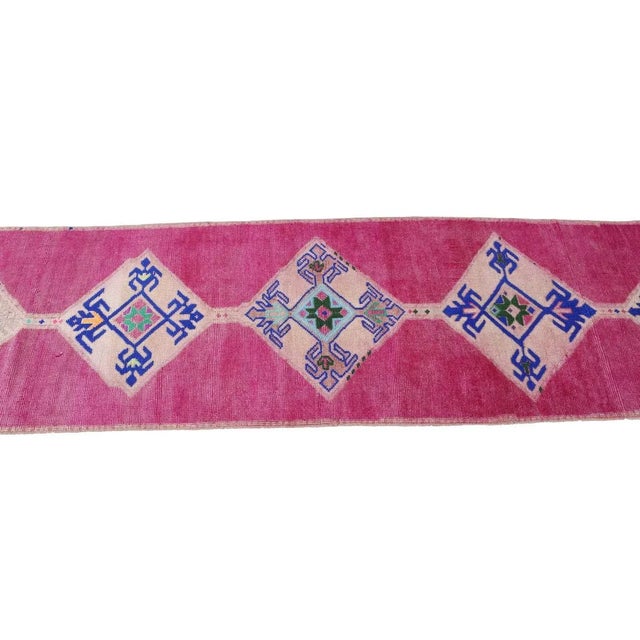 Mid 20th Century Purple Vintage Runner For Sale - Image 4 of 7