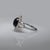 Blue 4 Star Sapphire Ring With Earth Mined Diamonds Accents: Solid 14k Gold, Size 6.75 For Sale - Image 8 of 8