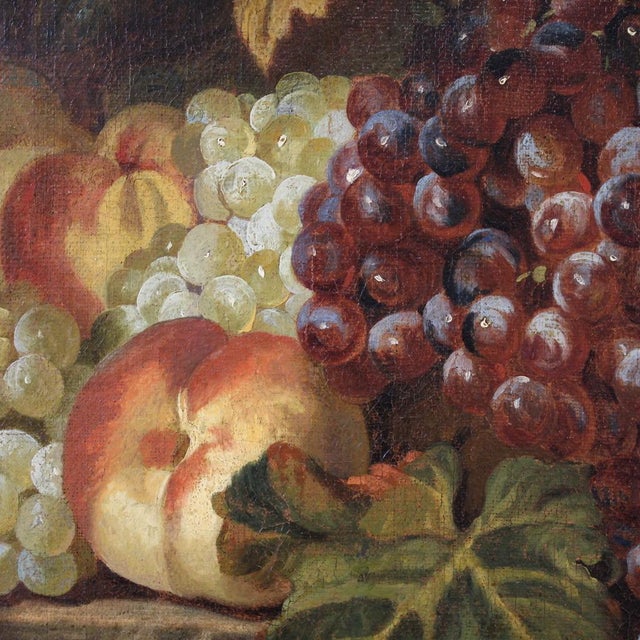 Italian Artist, Still Life with Fruit, 1670, Oil on Canvas, Framed For Sale - Image 13 of 16