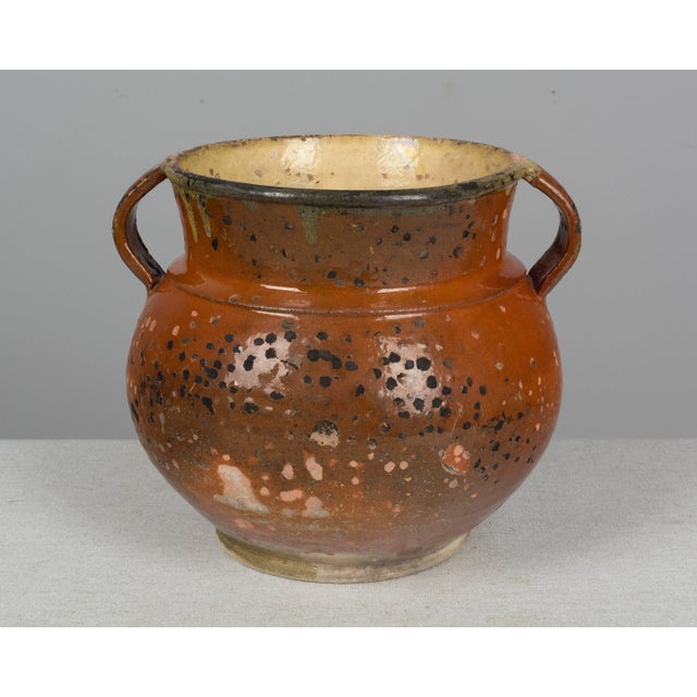 19th Century French Glazed Terracotta Toupin Cooking Pot For Sale In Orlando - Image 6 of 11