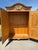 Rustic Scrubbed Pine Hand Carved French Country Armoire For Sale In Philadelphia - Image 6 of 12