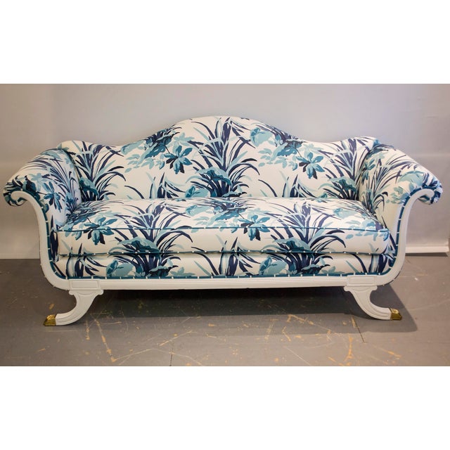 Vintage Empire Sofa in MadCap Cottage Botanical Print Chairish