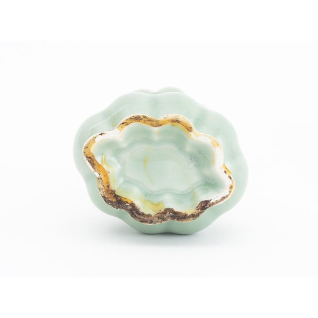 Celadon Pair of Vintage Chinese Celadon Porcelain Yuhuchunping Vases For Sale - Image 8 of 8