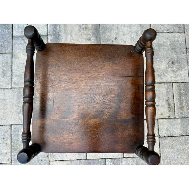 Wood Antique Early 20th Century h.t. Cushman Manufacturing Humidor Smoking Cabinet Table For Sale - Image 7 of 12