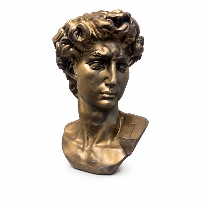 The Uncrowned King Before the crown, there was courage. This commanding bust portrays David in the quiet moment before...