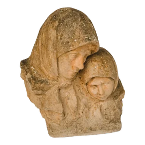 Early 20th Century Mother and Child Statue