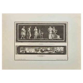 Nicola Vanni, Roman Rite and Landscape, Etching, 18th Century For Sale