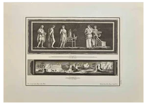Nicola Vanni, Roman Rite and Landscape, Etching, 18th Century