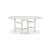 With an initial compact width of 18 inches, this rustic whitewash-painted table gracefully expands to an impressive 69...