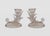 Vintage Pink Depression-Style Glass Candlestick Holders — Pair, 4 1/8" Tall For Sale - Image 12 of 12