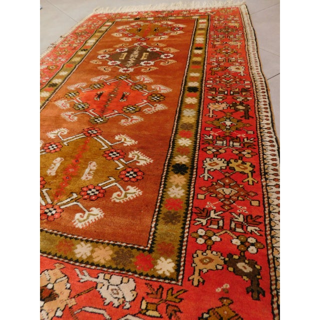 1970s Vintage Turkish Wool Rug. 4'8"x 7'4" For Sale - Image 5 of 13