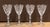 Beautiful set of fout vintage etched Fostoria "Chintz" apertif or cordial glasses. Made by Fostoria - circa 1970s. Made in...
