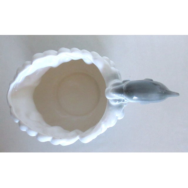 1990s Vintage Mid-Century Modern Fitz Floyd Oci Ecology Series Dolphin Pitcher For Sale - Image 5 of 7