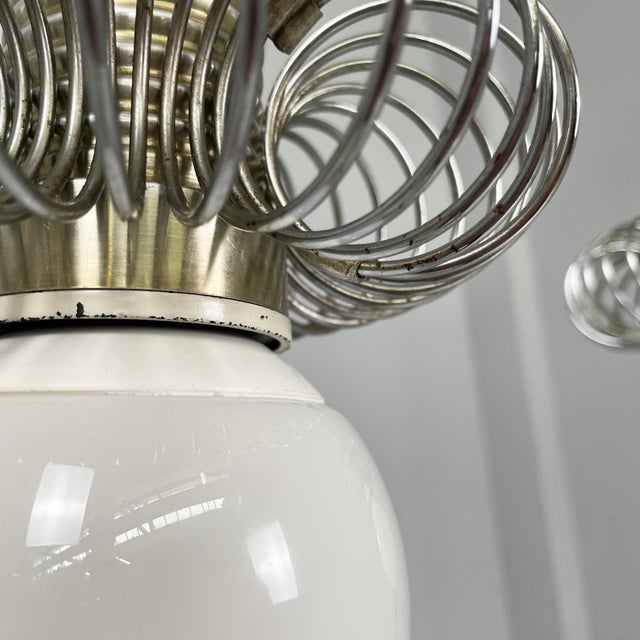 Italian Modern Pendants in Metal with Spiral Structure, 1980s, Set of 3 For Sale - Image 10 of 18