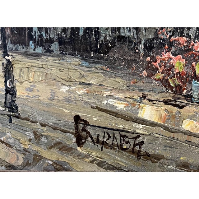 Impressionist Caroline Burnett (1877-1950) Impressionist Paris Cityscape Oil Painting For Sale - Image 3 of 12